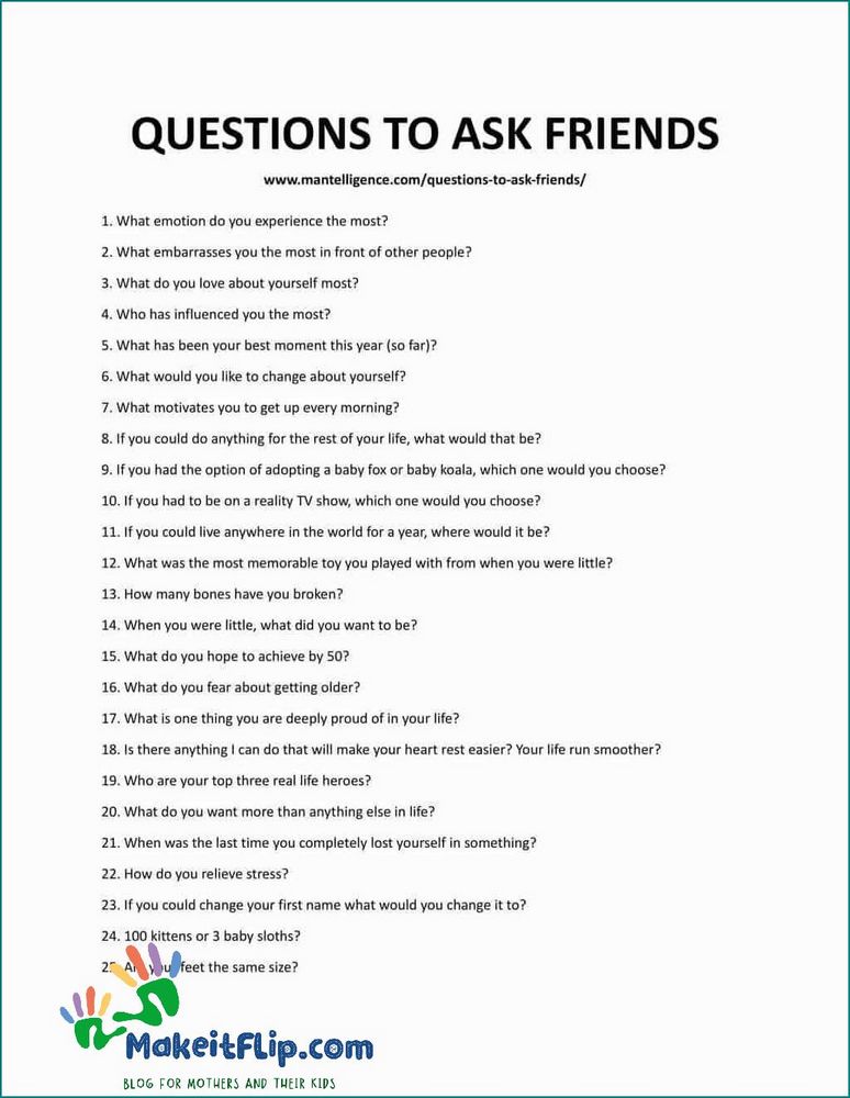 10 Juicy Questions to Ask Your Friends