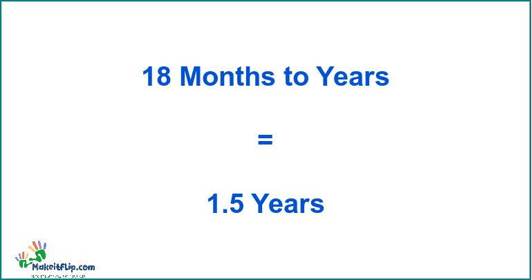 18 Months in Years Converting Months to Years Made Easy