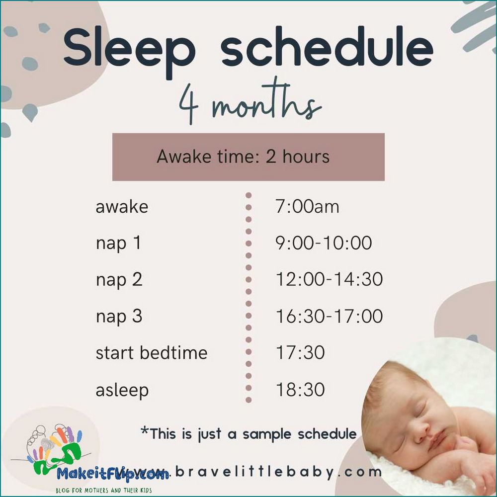 4 Month Old Sleep Schedule Tips and Sample Routine [Updated April 2024 ...