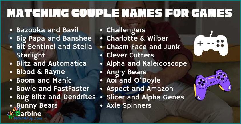 Matching Names for Couples Find the Perfect Pairing for Your Relationship