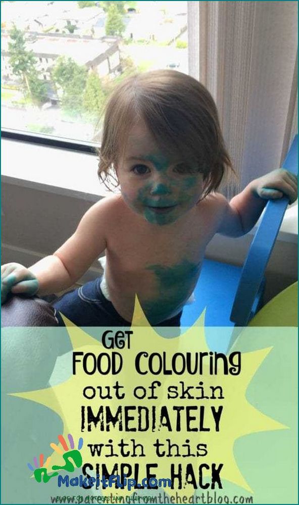 How to Remove Food Coloring Stains from Skin Easy and Effective Methods