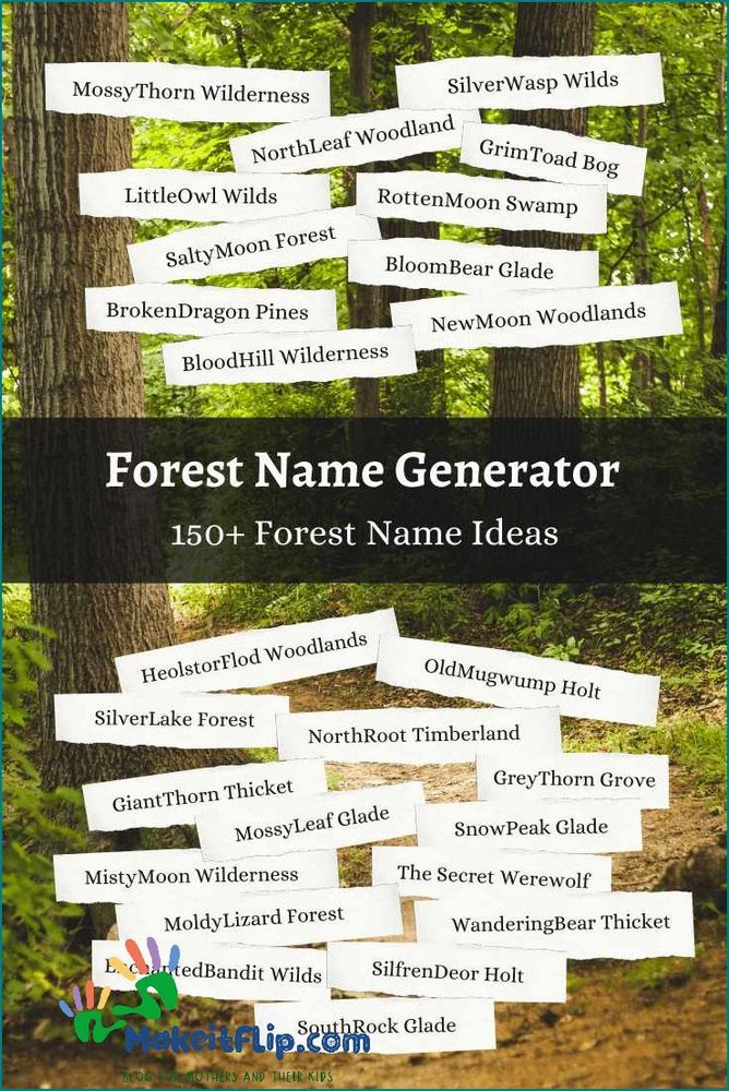 Names that mean forest Discover the perfect name for your baby
