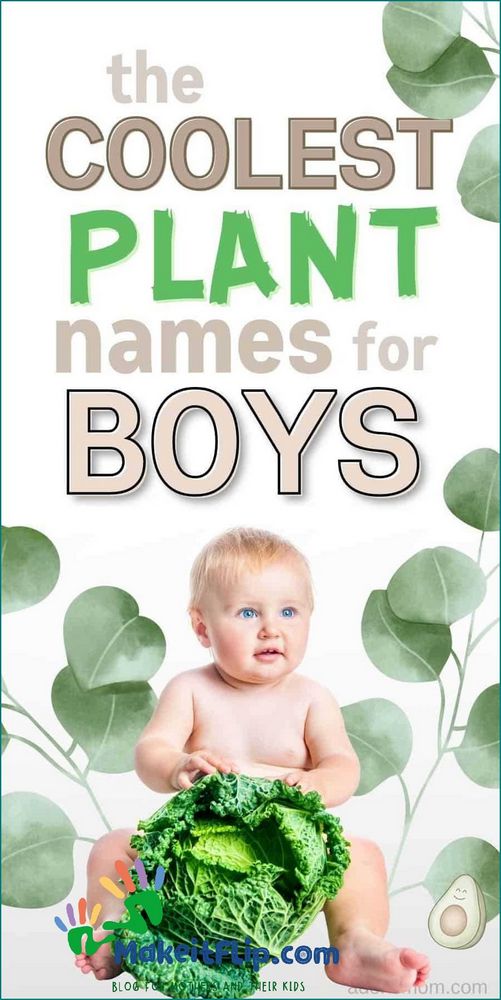 Unique Flower Names for Boys A Perfect Blend of Nature and Masculinity