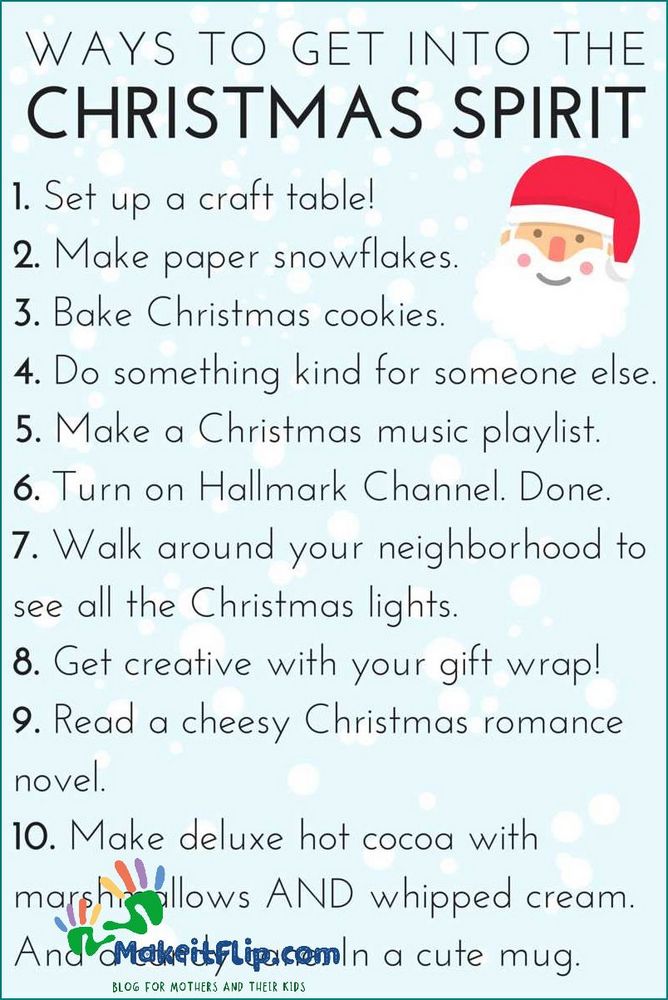 10 Ways to Get into the Christmas Spirit Tips and Ideas
