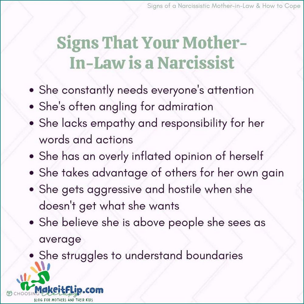 Dealing with a Narcissistic Mother-in-Law Tips for Managing the Relationship