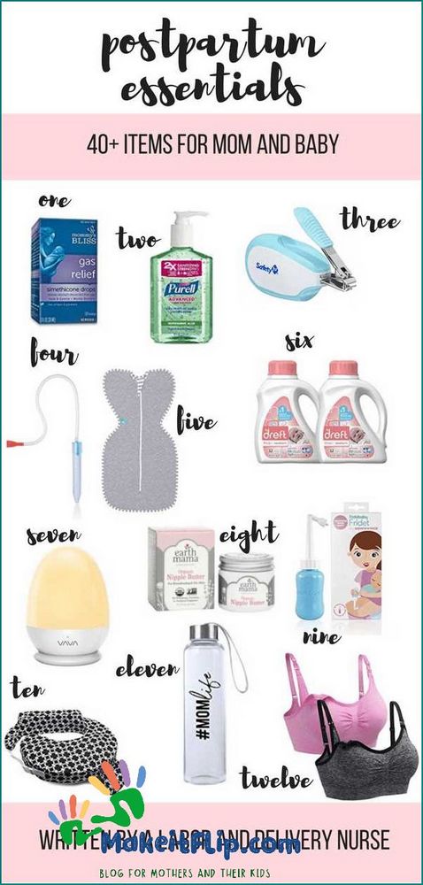 Essential Postpartum Care Kit Must-Have Products for New Moms