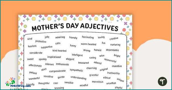 Mom Synonyms A Comprehensive List of Words to Describe Mothers