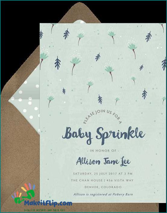 Unique and Adorable Baby Sprinkle Invitations for Your Special Celebration