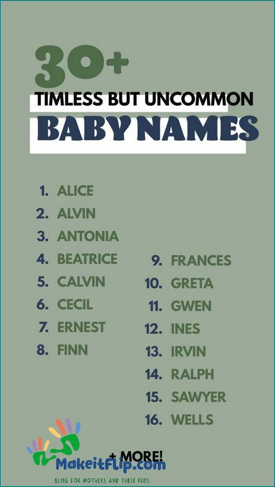 Discover the Charm of Vintage Names Timeless and Unique Baby Names