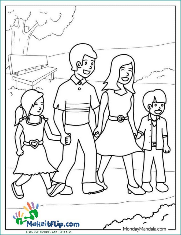 Fun and Creative Family Coloring Page | Enjoy Coloring with Your Loved Ones