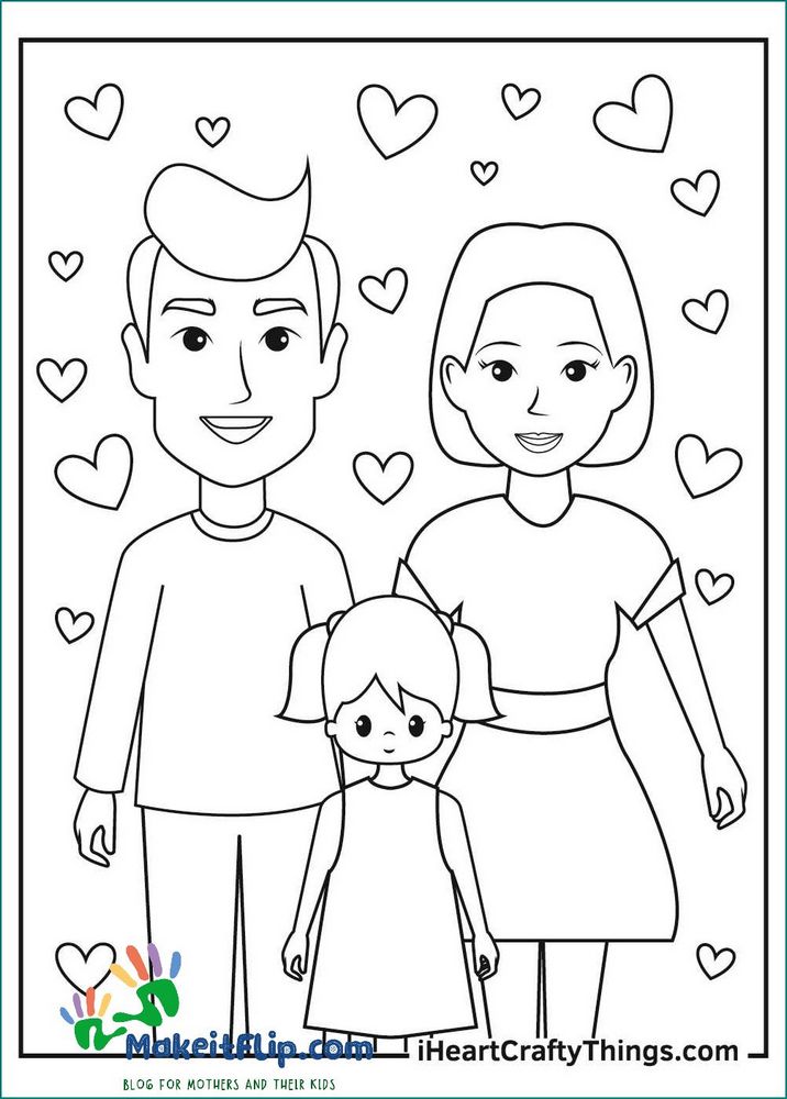 Fun and Creative Family Coloring Page | Enjoy Coloring with Your Loved Ones