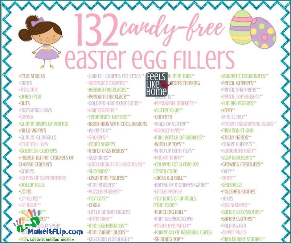 Non Candy Easter Egg Stuffers Fun and Healthy Alternatives