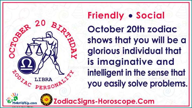 October 20 Sign Traits Personality and Compatibility