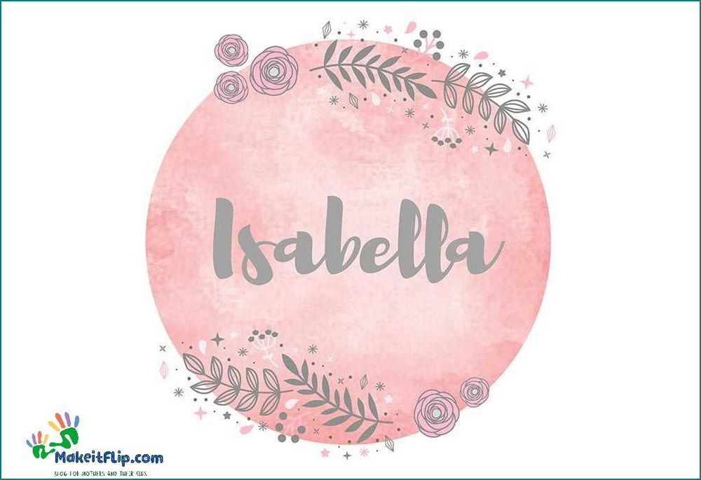 Nicknames for Isabella Cute and Creative Name Ideas