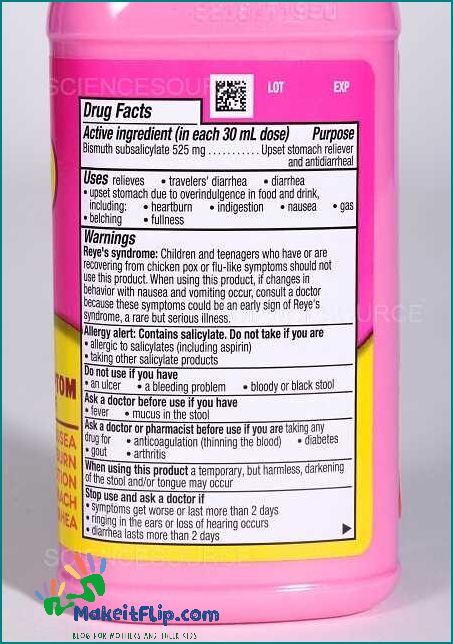 Pepto Bismol Ingredients What You Need to Know