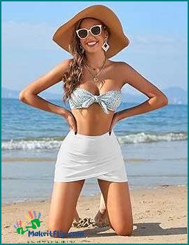Stylish and Modest Swimsuit with Skirt Bottom - Perfect for Any Beach Day