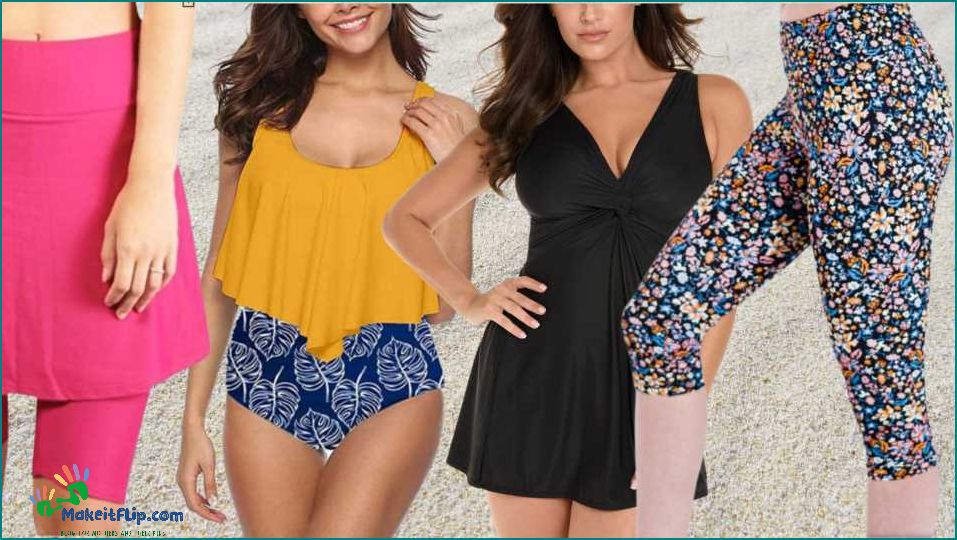 Stylish and Modest Swimsuit with Skirt Bottom - Perfect for Any Beach Day